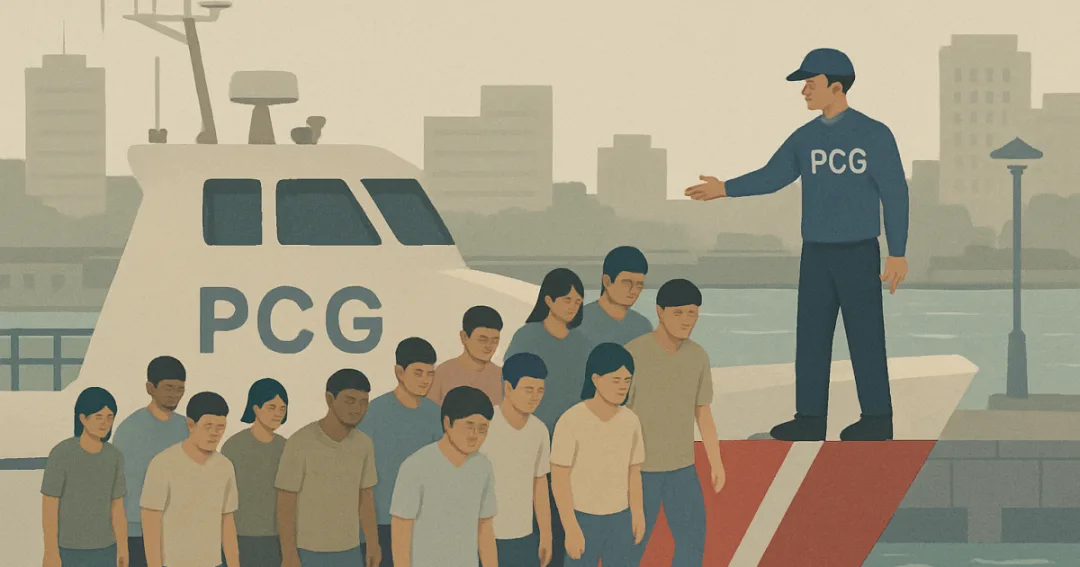 Pcg Receives 15 Survivors Of Capsized Ship Near Scarborough