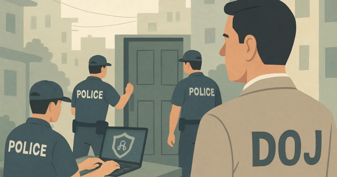 Doj: Only Authorized Agencies Can Conduct Cybercrime Raids
