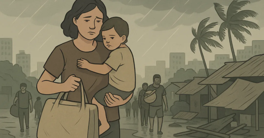 Tens Of Thousands Displaced As 'Basyang' Batters Philippines